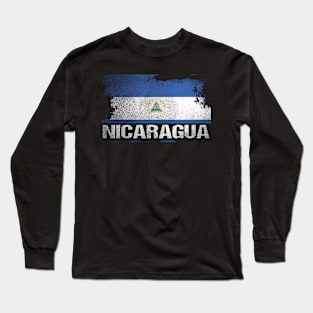 Nicaragua Flag Long Sleeve T-Shirt